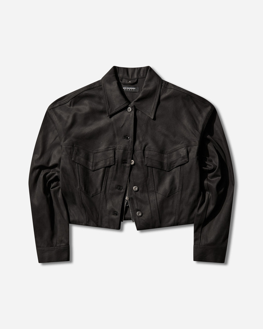 Kiko Kostadinov Wmns Centennial Jacket Washed Anthracite Coats and Jackets Jackets KKWSS26J08-37 001