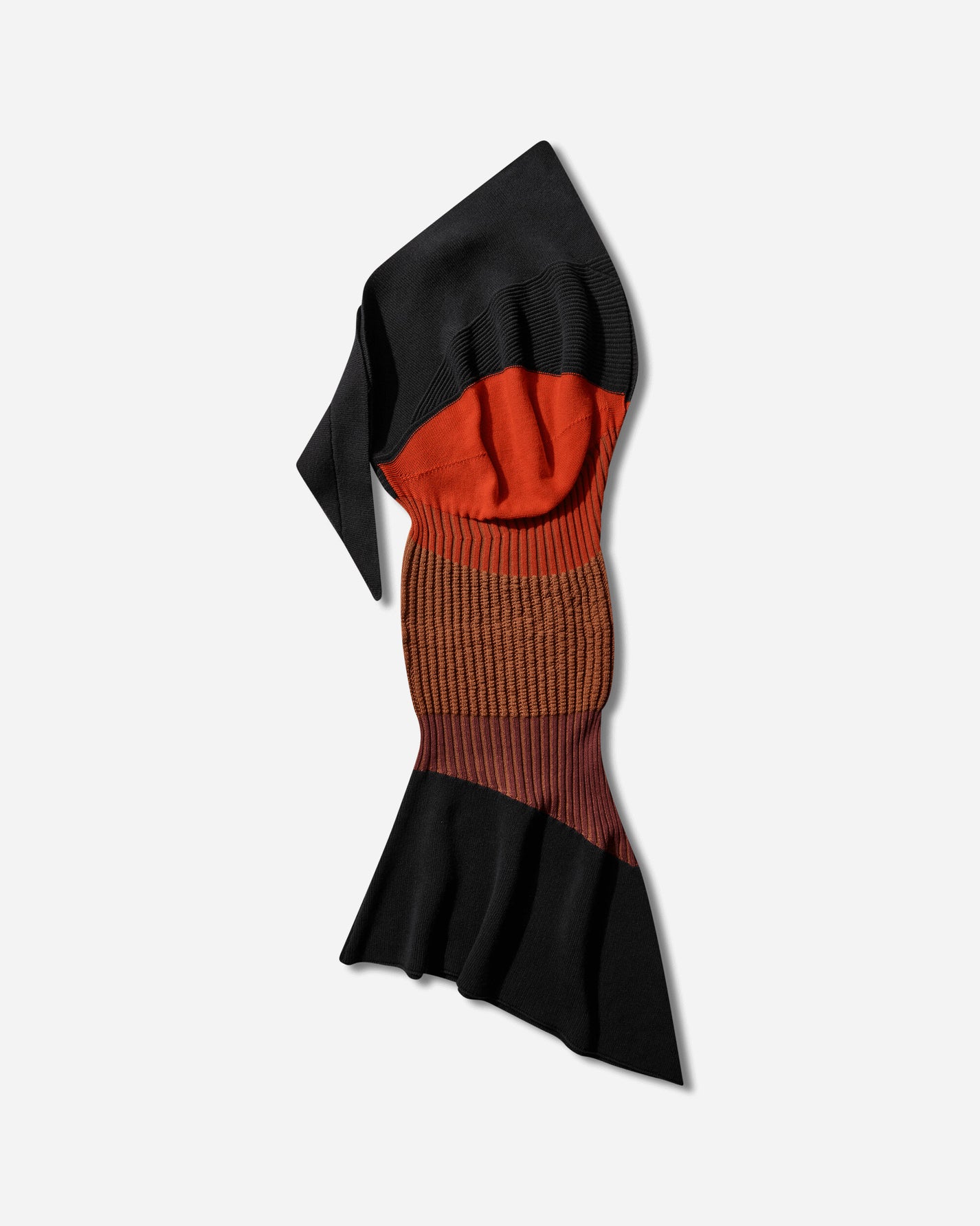 Kiko Kostadinov Wmns Lemoyne Knitted Dress Black, Brown/Wine Tasting Dresses Knit Dresses KKWSS26KN01-142 001