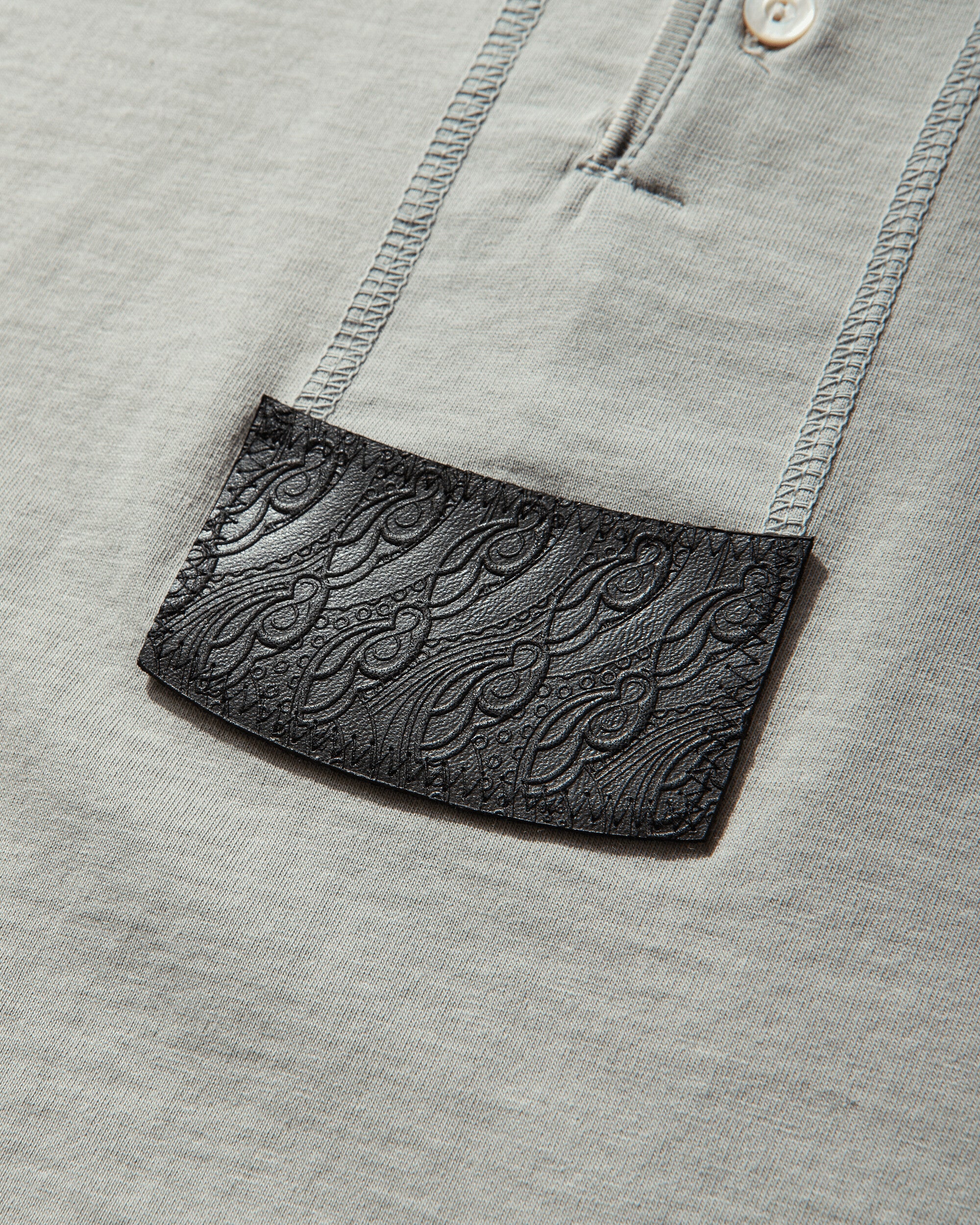 Kiko Kostadinov Sargo Long Sleeve Henley Seashore T-Shirts Longsleeve KKSS265TP04 90