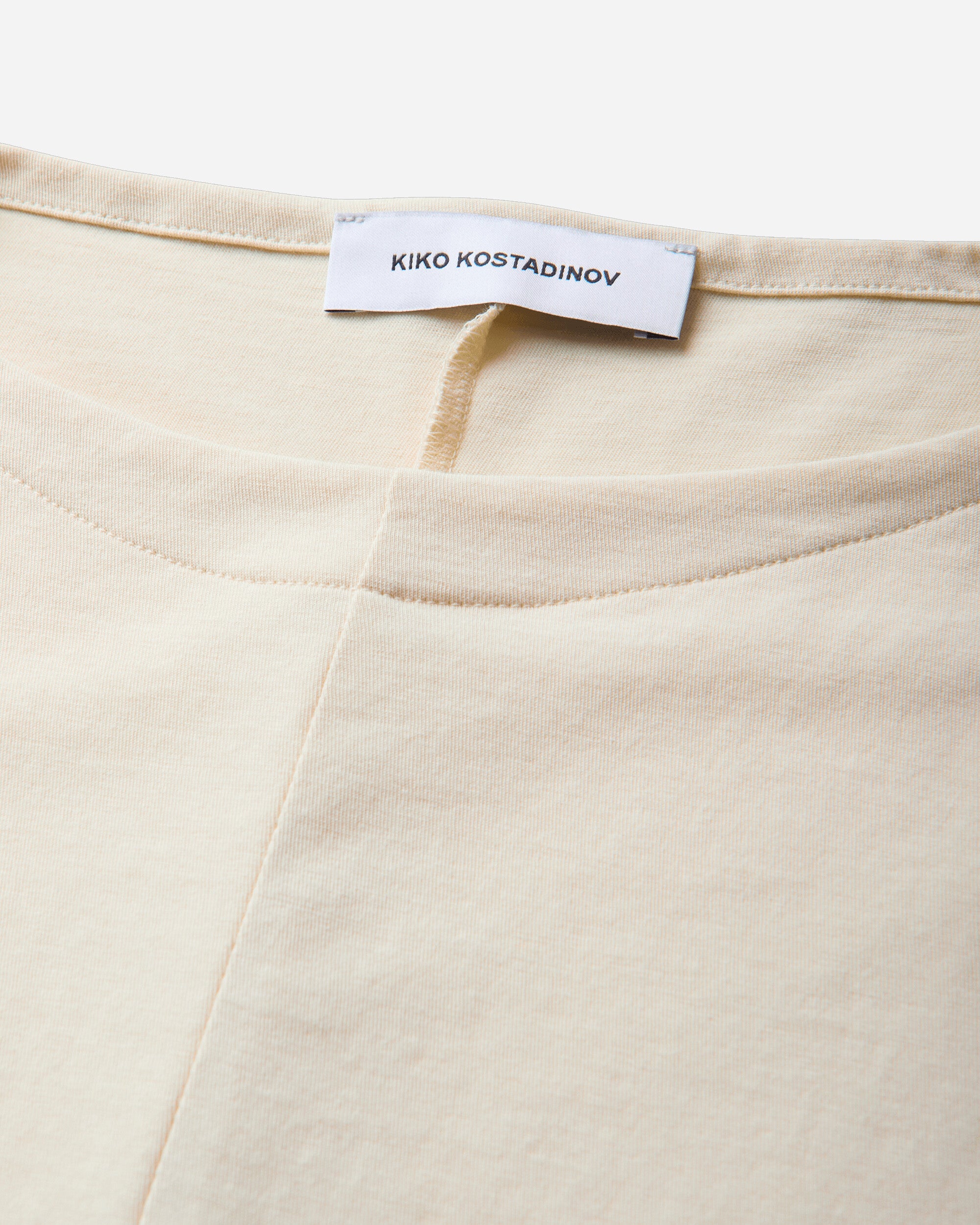 Kiko Kostadinov Tomelilla Top Ivory T-Shirts Longsleeve KKAW26TP06 86