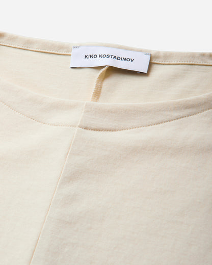 Kiko Kostadinov Tomelilla Top Ivory T-Shirts Longsleeve KKAW26TP06 86