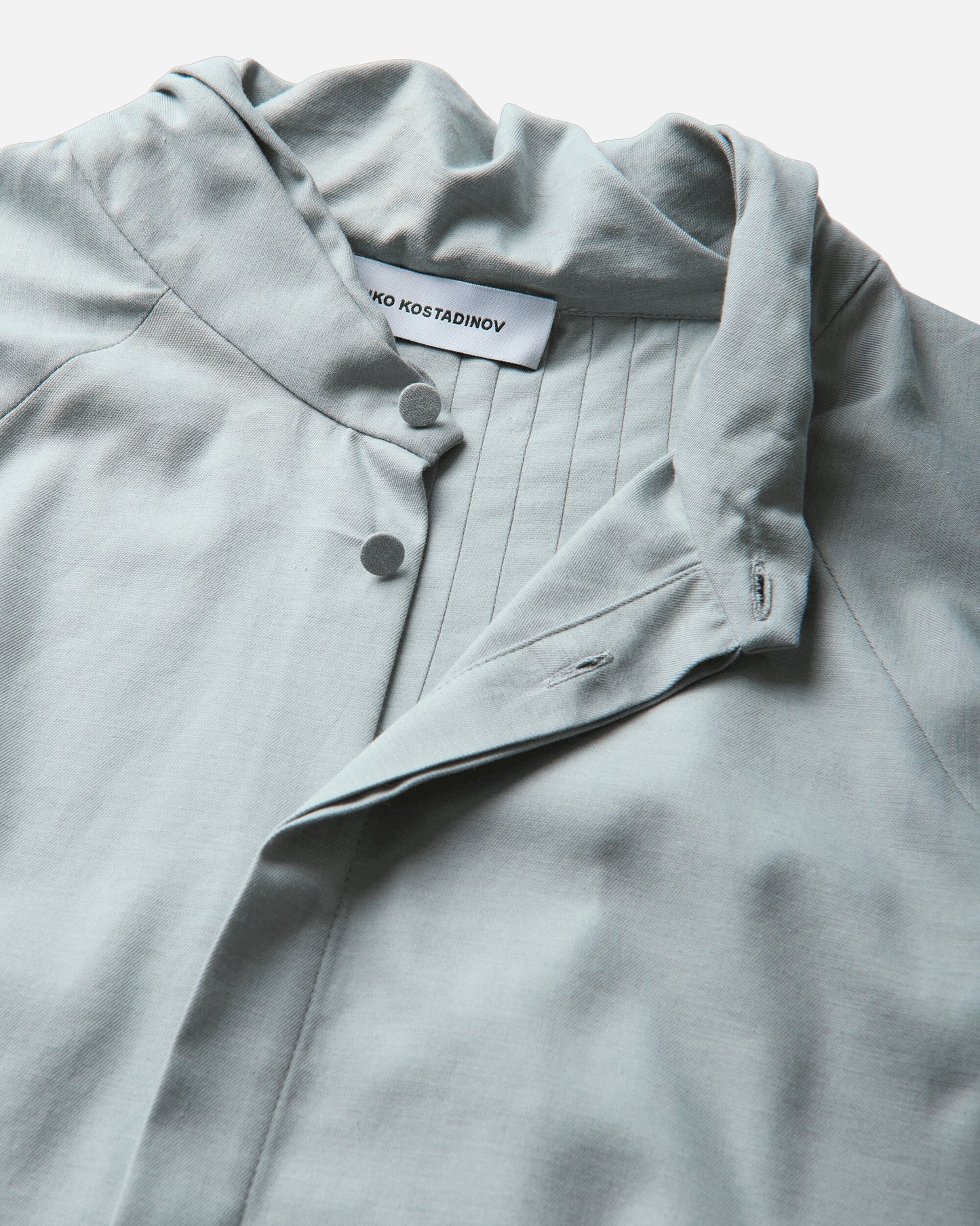 Kiko Kostadinov Evers Pleated Shirt Soft Green Shirts Longsleeve Shirt KKAW26SH04 68