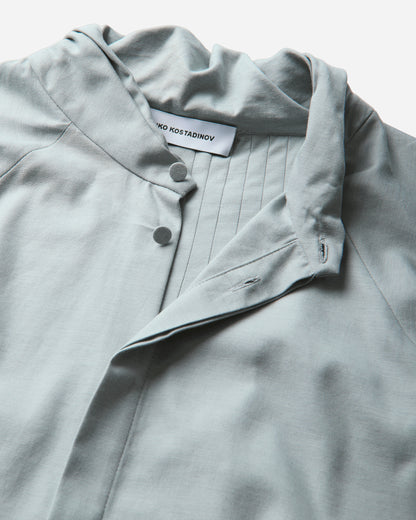 Kiko Kostadinov Evers Pleated Shirt Soft Green Shirts Longsleeve Shirt KKAW26SH04 68