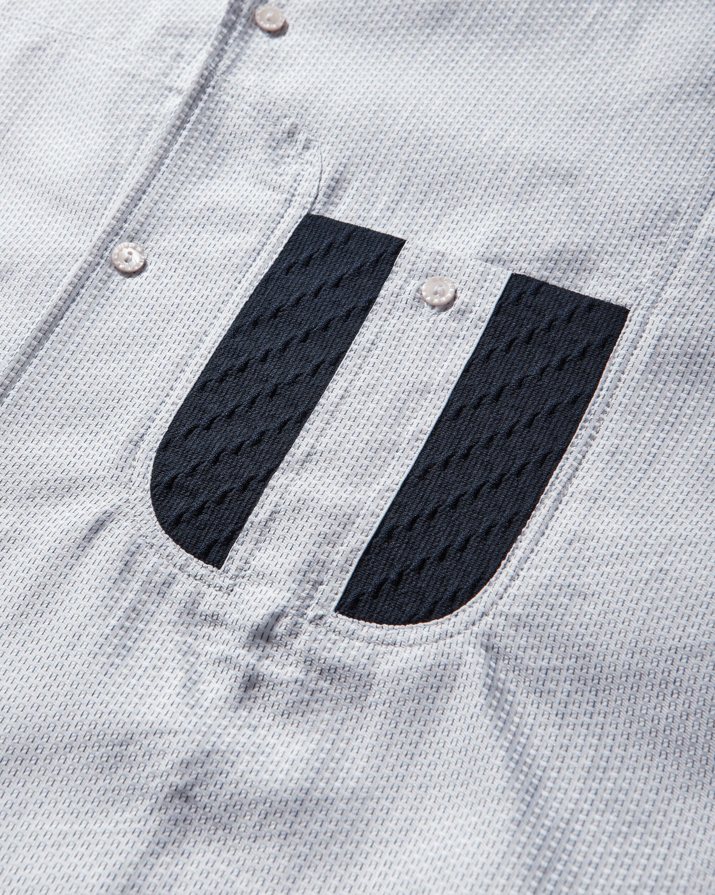 Kiko Kostadinov Veca Panelled Shirt White And Navy Shirts Longsleeve Shirt KKSS26SH06 74