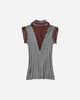 Kiko Kostadinov Wmns Quimby Sleeveless Polo Speckled Fossil Grey T-Shirts Polo KKWAW25KN12 131