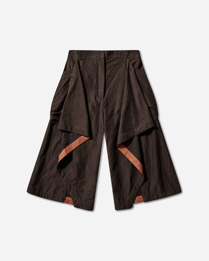 Kiko Kostadinov Wmns Dahlia Draped Shorts Dark Elm Shorts Short KKWSS26T07-19 001