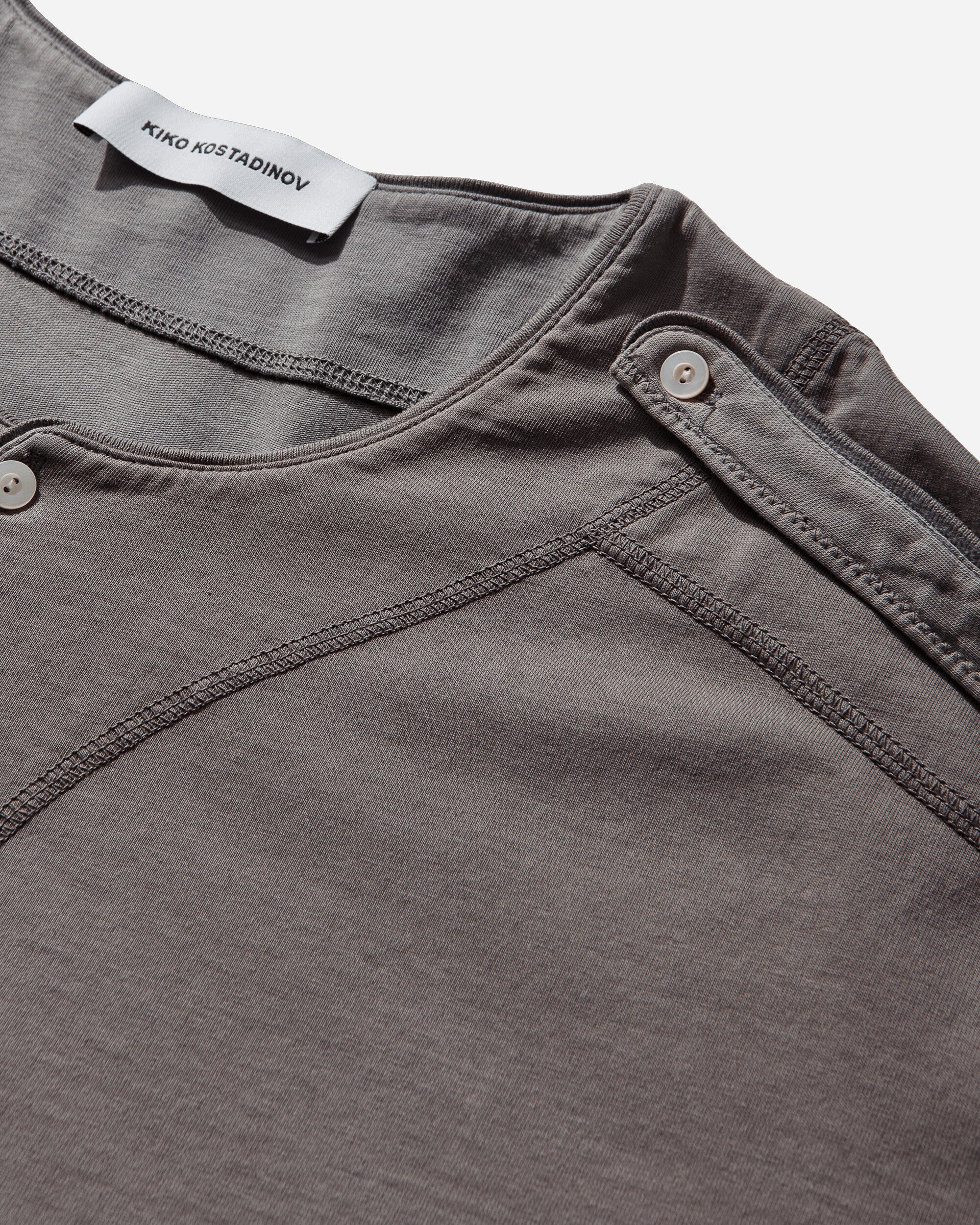 Kiko Kostadinov Sargo Short Sleeve Henley Iris T-Shirts Shortsleeve KKSS265TP03 88