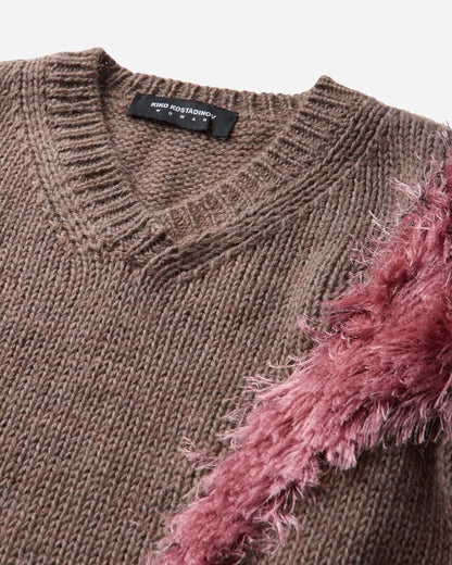 Kiko Kostadinov Wmns Macaw Jumper Dove Brown & Redpoll Pink Knitwears Sweaters KKWAW26KN07 94