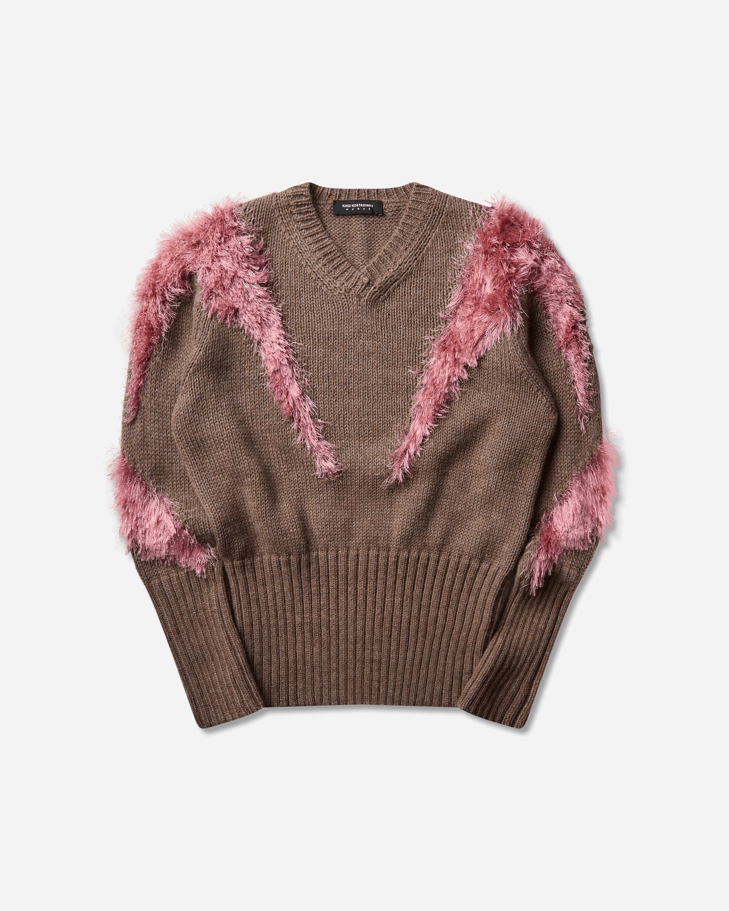 Kiko Kostadinov Wmns Macaw Jumper Dove Brown & Redpoll Pink Knitwears Sweaters KKWAW26KN07 94