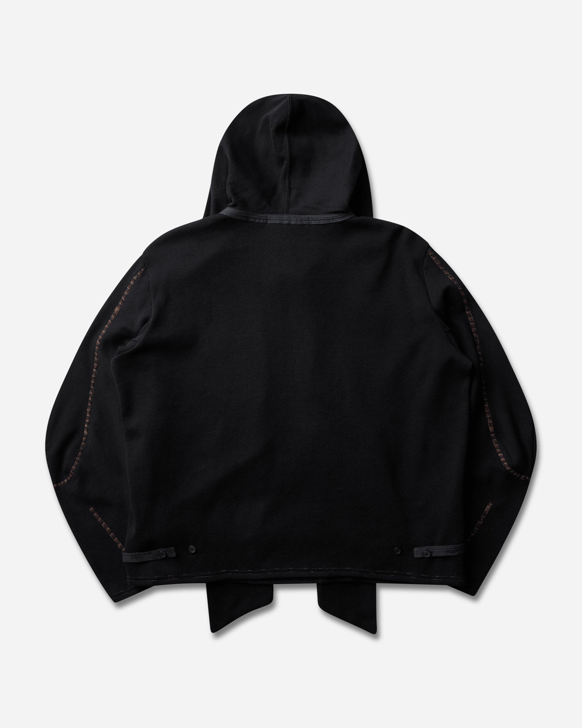 Kiko Kostadinov Wmns Petrel Hooded Pullover Ink Black Knitwears Sweaters KKWAW26TP01 44