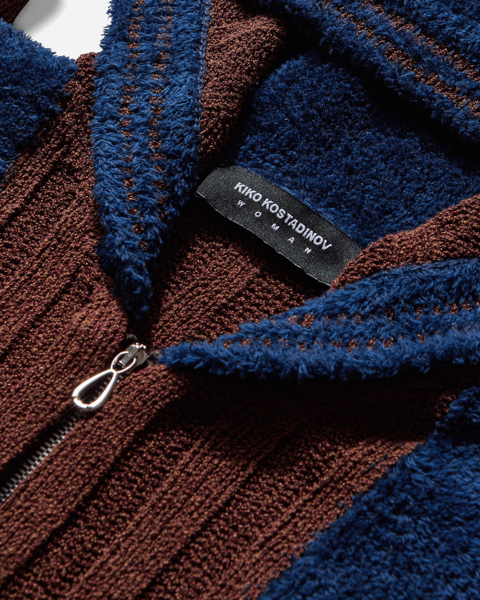 Kiko Kostadinov Wmns Quimby Fitted Hooded Knit Mahogany Brown Knitwears Sweaters KKWAW25KN13 135