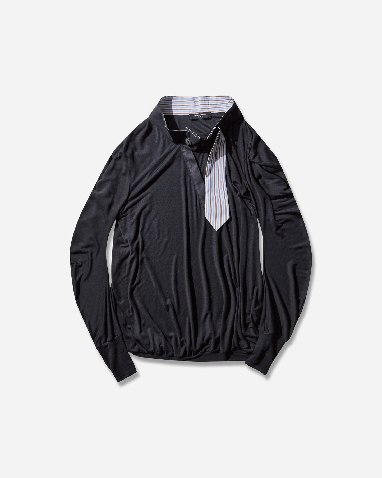 Kiko Kostadinov Wmns Howe Jersey Top Coal Black T-Shirts Top KKWAW25TP06 80