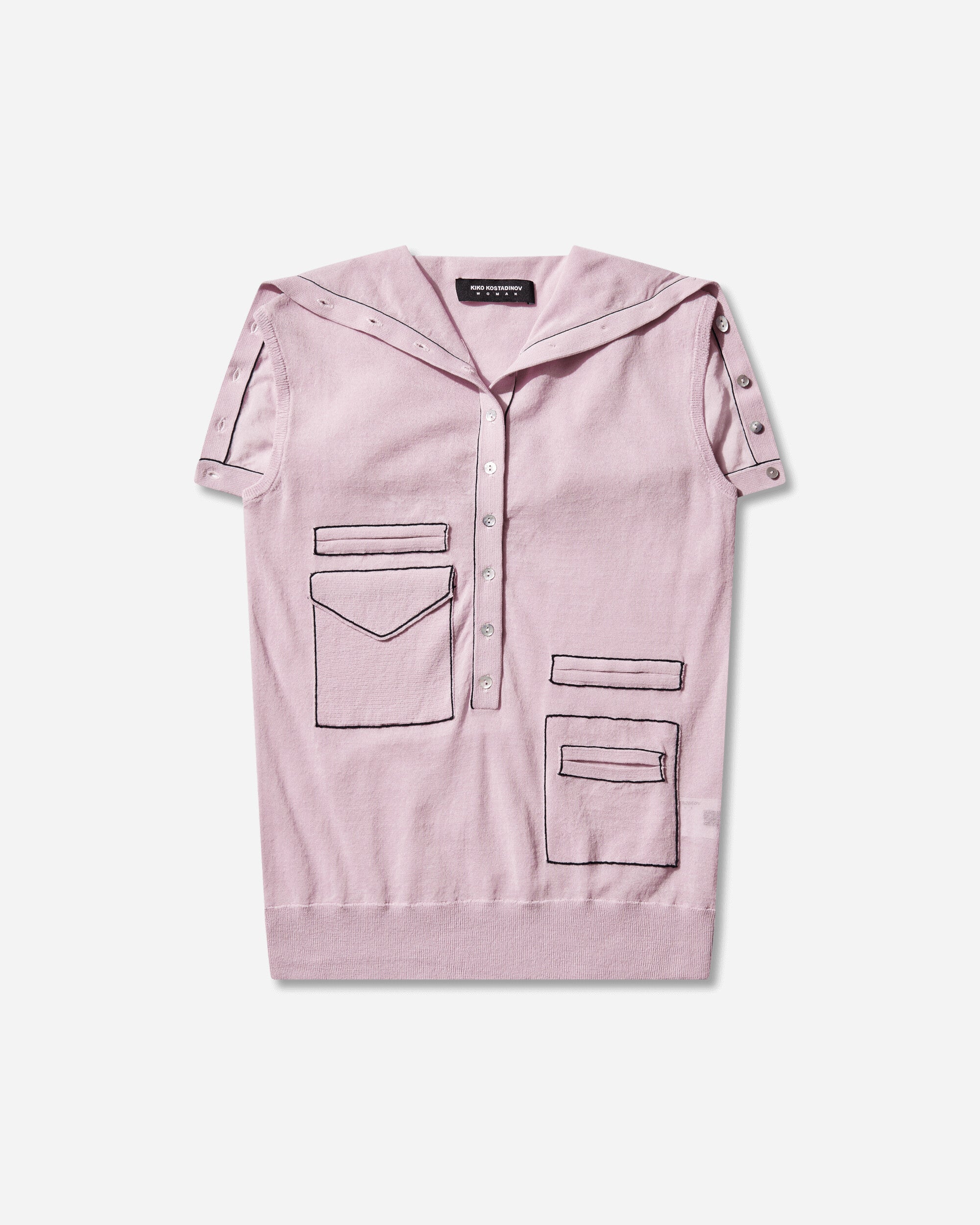 Kiko Kostadinov Wmns Kreiner Knit Rollneck Pale Pink Knitwears Turtleneck KKWSS26KN10-109 001