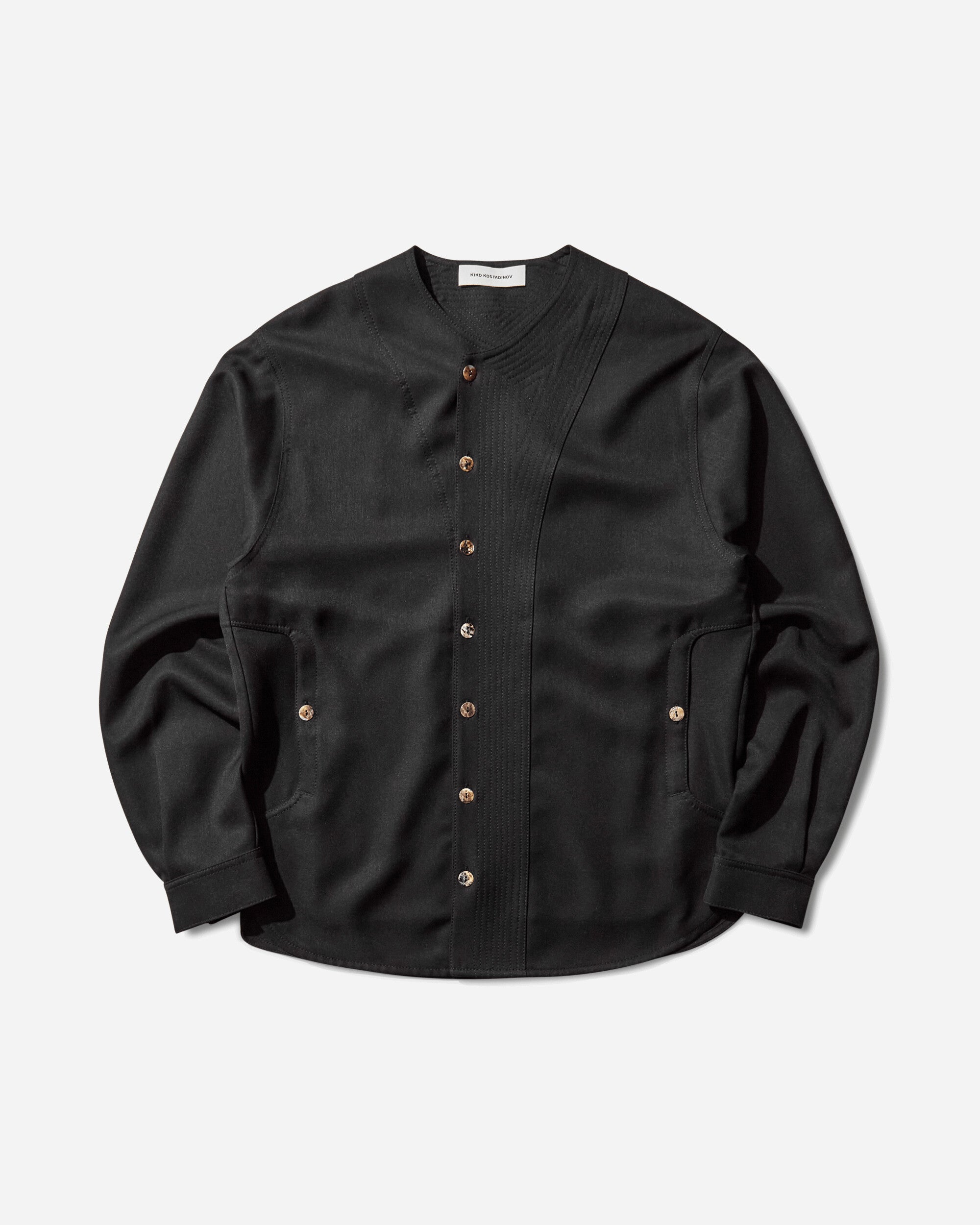 Kiko Kostadinov Slatina Cardigan Coal Black Sweatshirts Zip-Ups KKAW25TP05 66