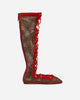 Kiko Kostadinov Wmns Reticella Knee High Boot Red Sneakers High KKWSS26FT05-140 001