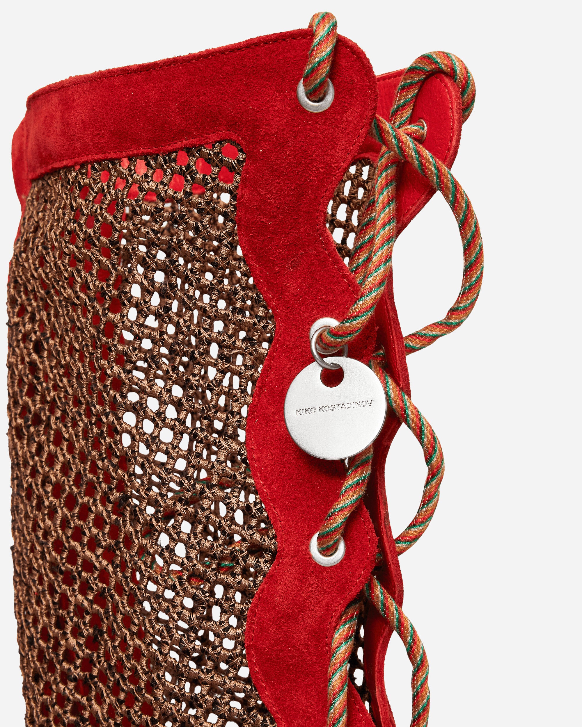 Kiko Kostadinov Wmns Reticella Knee High Boot Red Sneakers High KKWSS26FT05-140 001