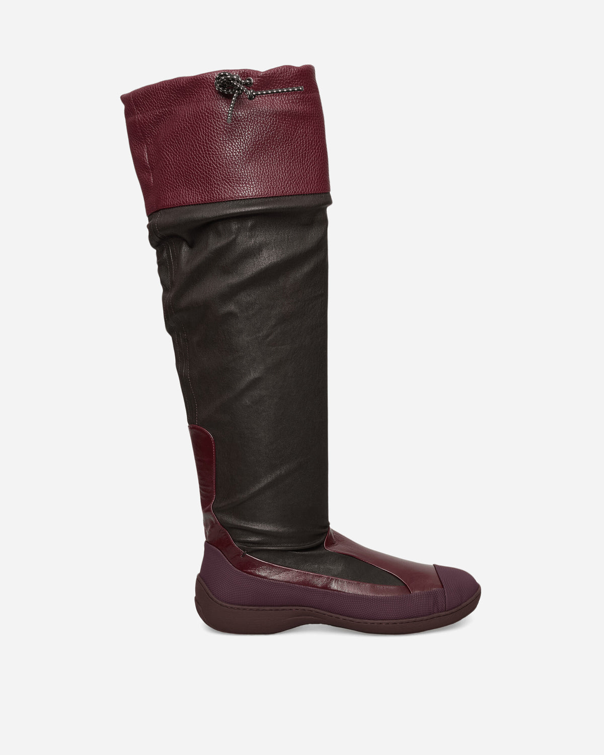 Kiko Kostadinov Wmns Avocet Leather Boots Espresso Brown Boots Knee KKWAW26FT01 129