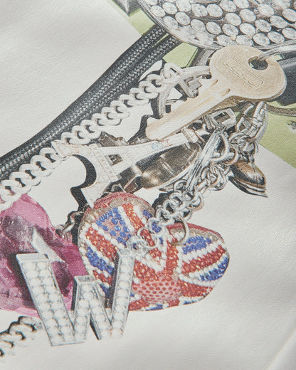 La Maskarade Wmns Keys Skirt White Skirts Mini SKIRT 001