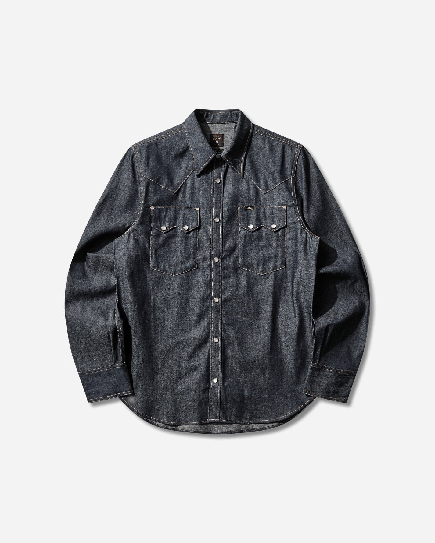 Lee 101 50S WESTERN SHIRT DRY BLUE DRY BLUE Shirts Longsleeve Shirt 112367322 018472