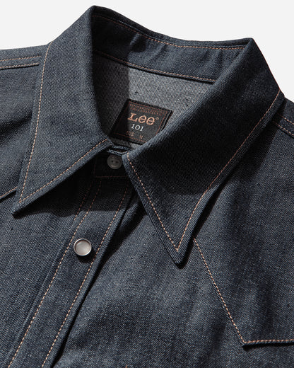 Lee 101 50S WESTERN SHIRT DRY BLUE DRY BLUE Shirts Longsleeve Shirt 112367322 018472