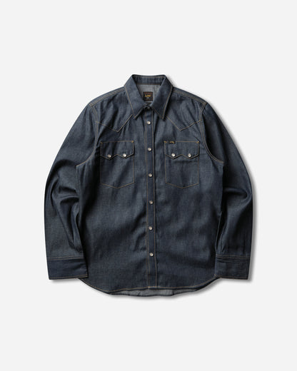 Lee 101 101 50S Western Shirt Dry Blue Dry Blue Shirts Longsleeve Shirt F112367322 Dry Blue