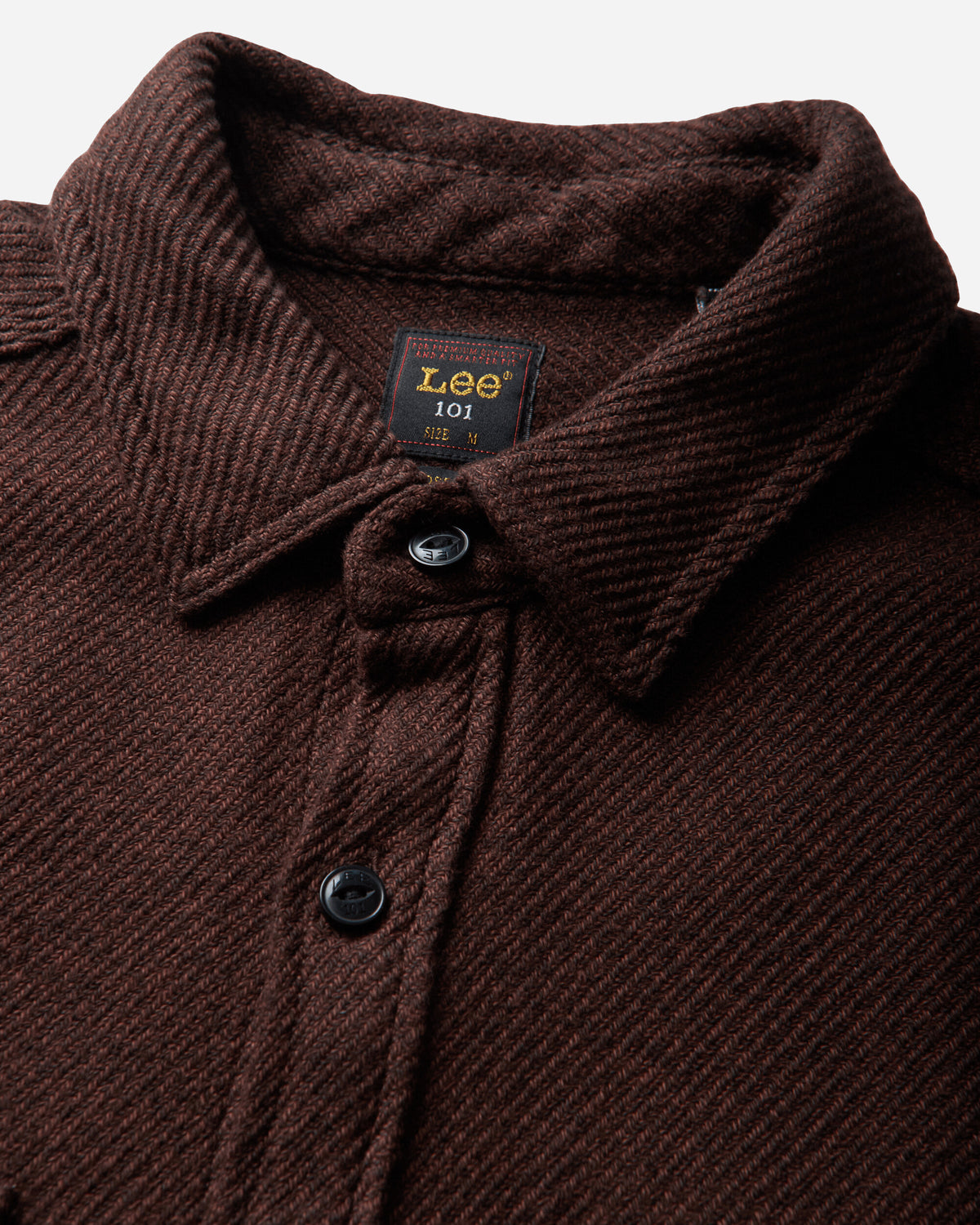 Lee 101 101 Heritage Ww Shirt Brown Jaspe Brown Jaspe Shirts Longsleeve Shirt F112388093 Brown Jaspe