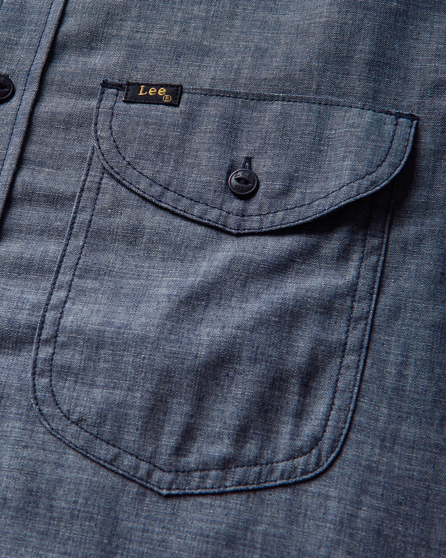 Lee 101 101 Heritage Ww Shirt Dry Blue Dry Blue Shirts Longsleeve Shirt F112372625 Dry Blue