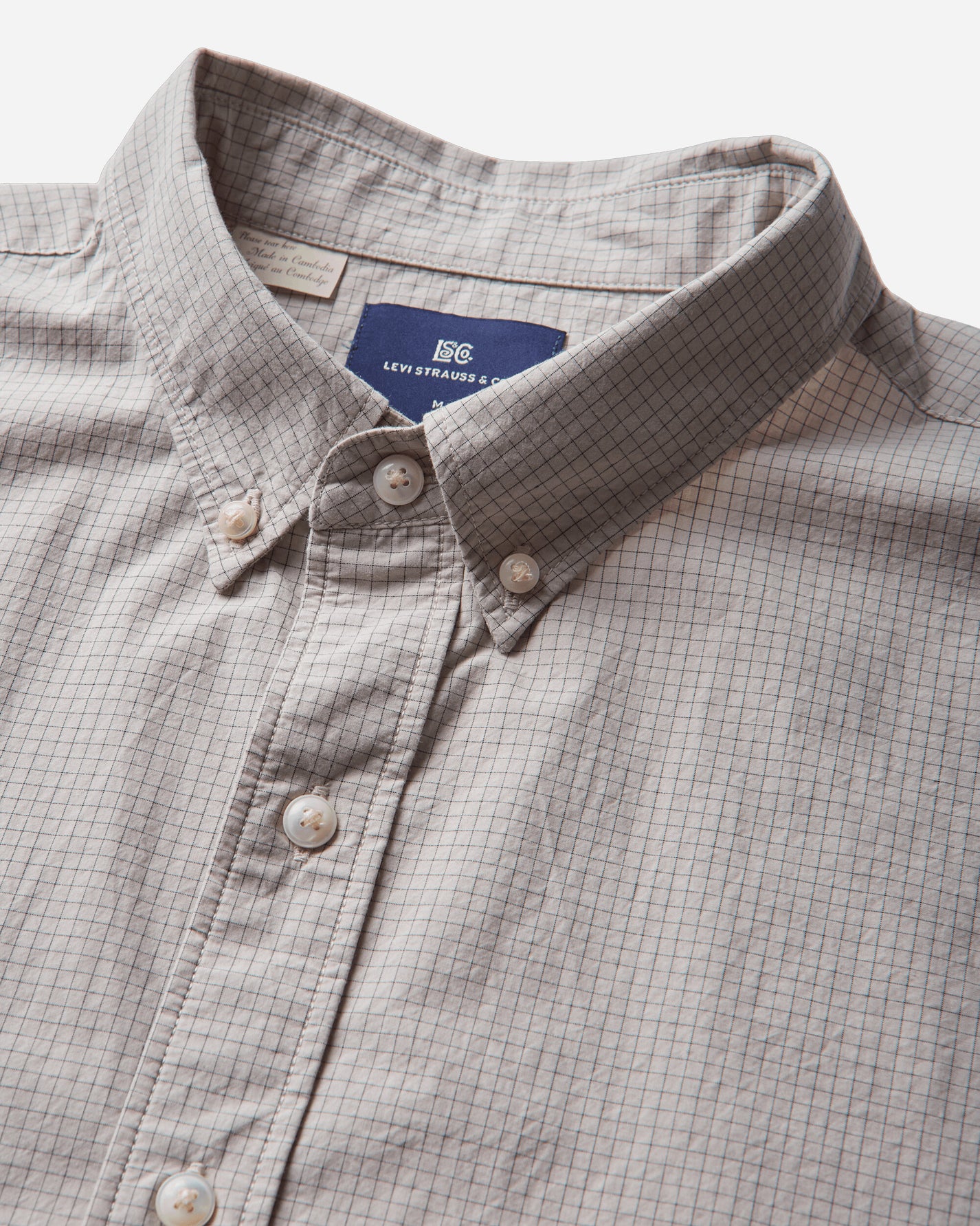 Levi's Blue Tab Relaxed Button Down Greys Grey Shirts Blouses 001LI 0005
