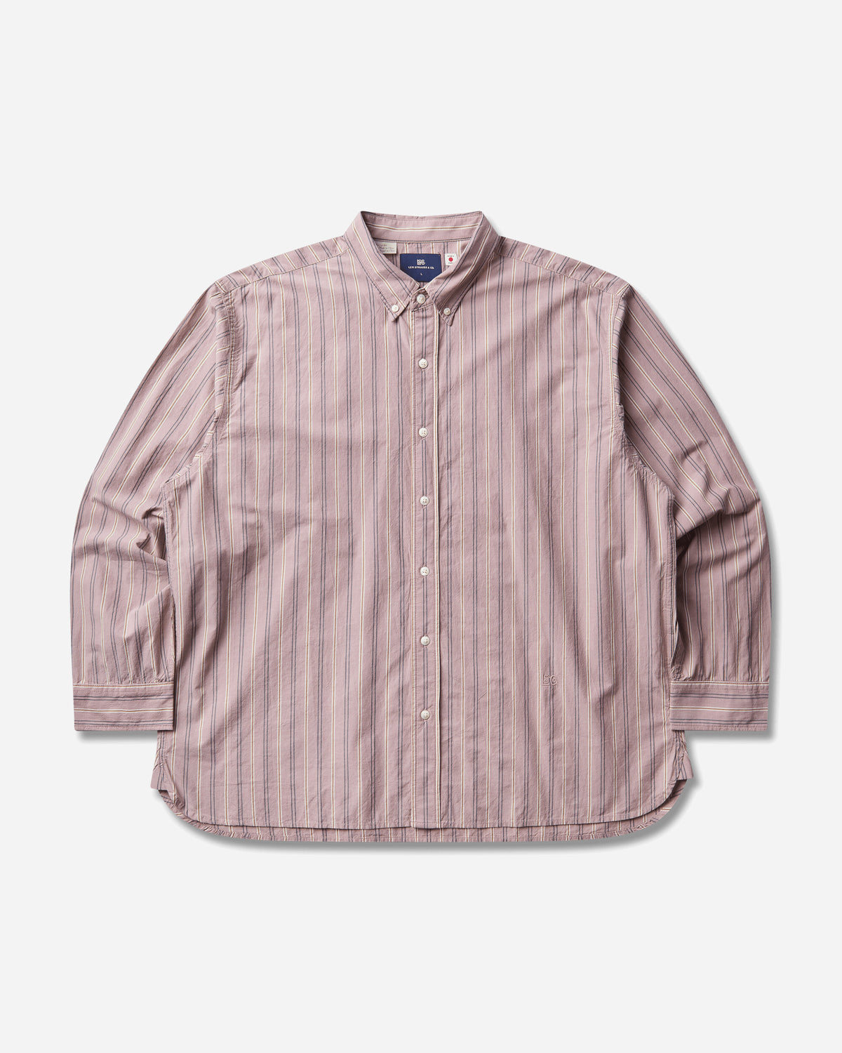 Levi's Blue Tab Relaxed Button Down Pinks Pink Shirts Blouses 001LI 0006