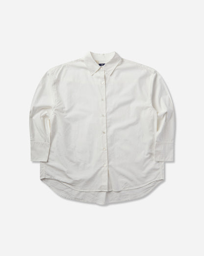 Levi's Wmns Blue Tab Core Ls Woven Neutrals White Shirts Blouses 006UD 0002