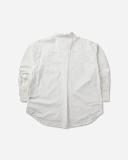 Levi's Wmns Blue Tab Core Ls Woven Neutrals White Shirts Blouses 006UD 0002
