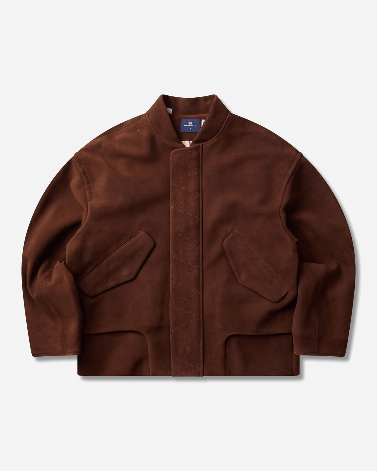 Levi's Blue Tab Suede Bomber Browns Brown Coats and Jackets Bomber Jackets 006UX 0000