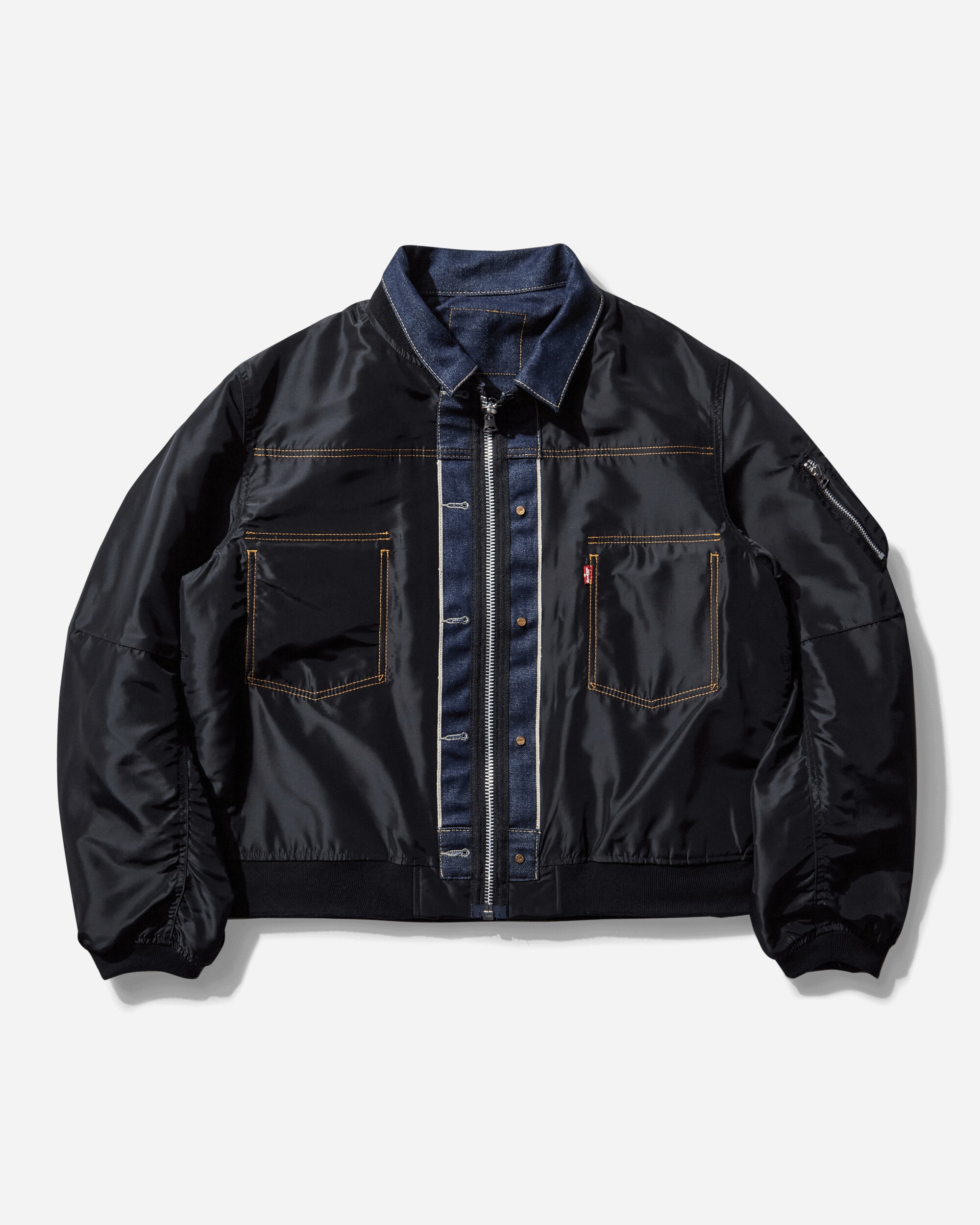 Levi's X Sacai Rvrsbl Bomber Blacks Sacai Black Black Coats and Jackets Bomber Jackets 0035K 0000