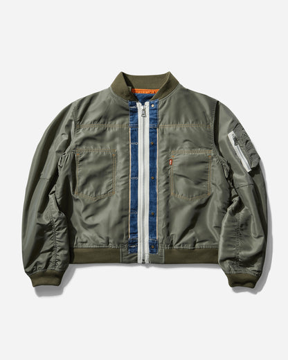 Levi's X Sacai Rvrsbl Bomber Neutrals Sacai Khaki Khaki Coats and Jackets Bomber Jackets 0035K 0001