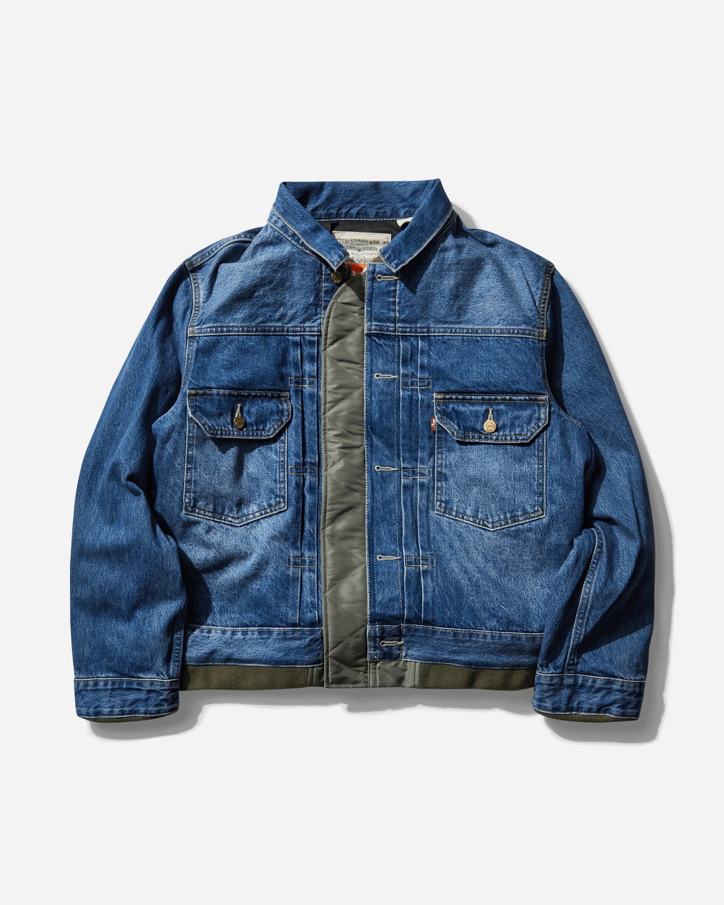 Levi's X Sacai Rvrsbl Bomber Neutrals Sacai Khaki Khaki Coats and Jackets Bomber Jackets 0035K 0001