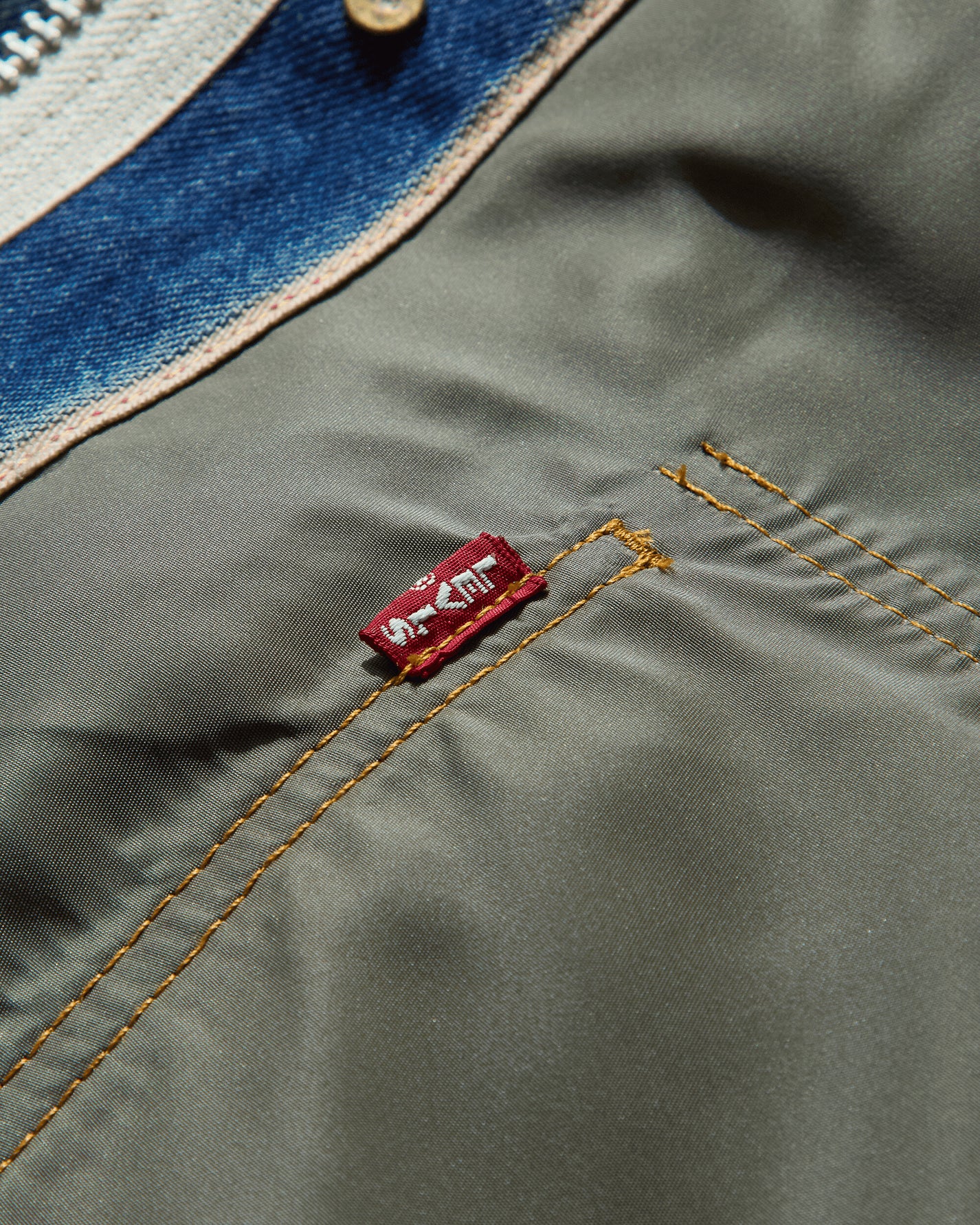 Levi's X Sacai Rvrsbl Bomber Neutrals Sacai Khaki Khaki Coats and Jackets Bomber Jackets 0035K 0001