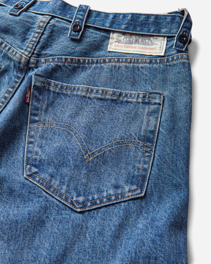 Levi's Levi's x Sacai Unisex Pants Wide Washed Indigo Pants Casual 008BK-0002 401