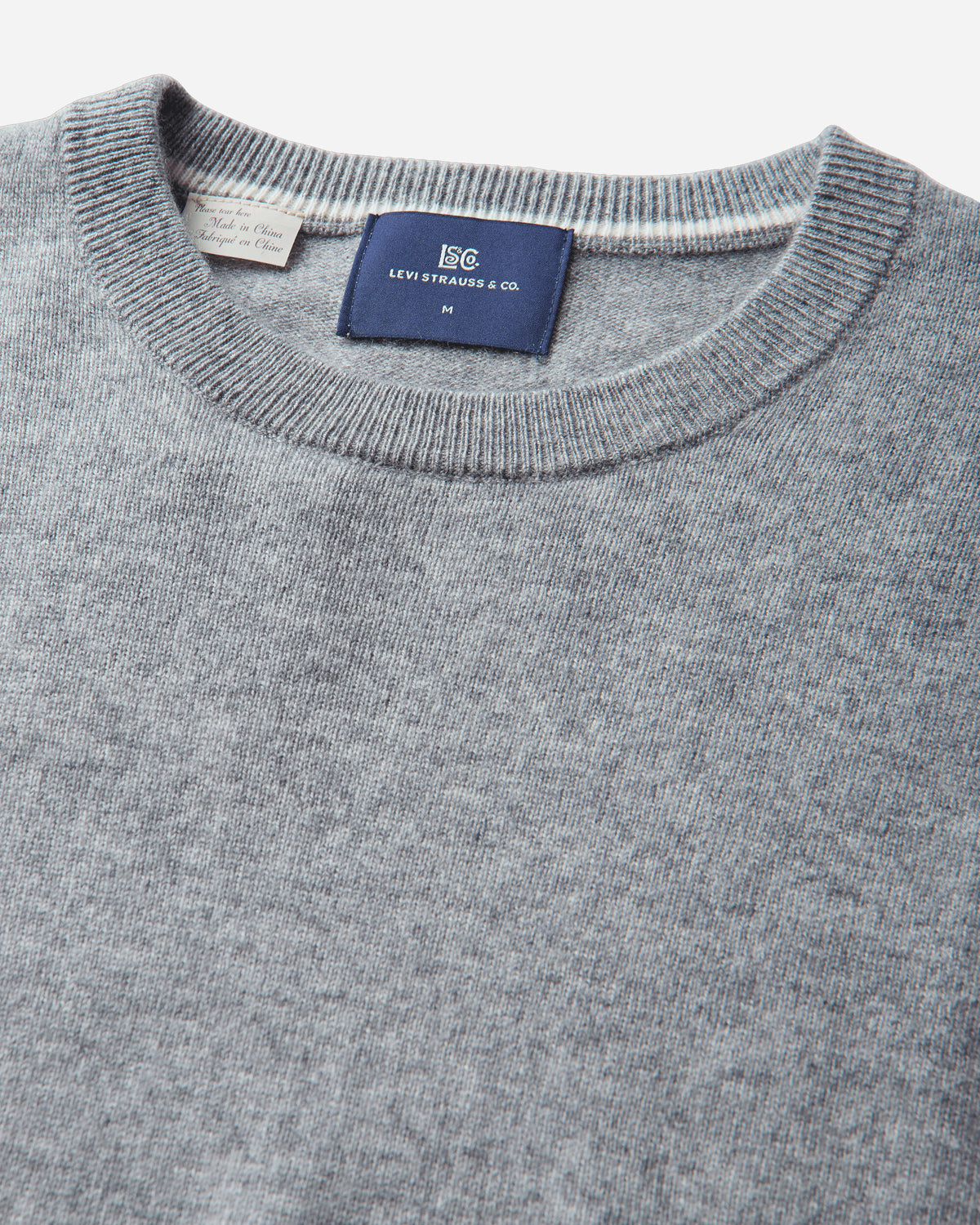 Levi's Blue Tab Sweater Greys Grey Sweatshirts Crewneck 008PX 0001