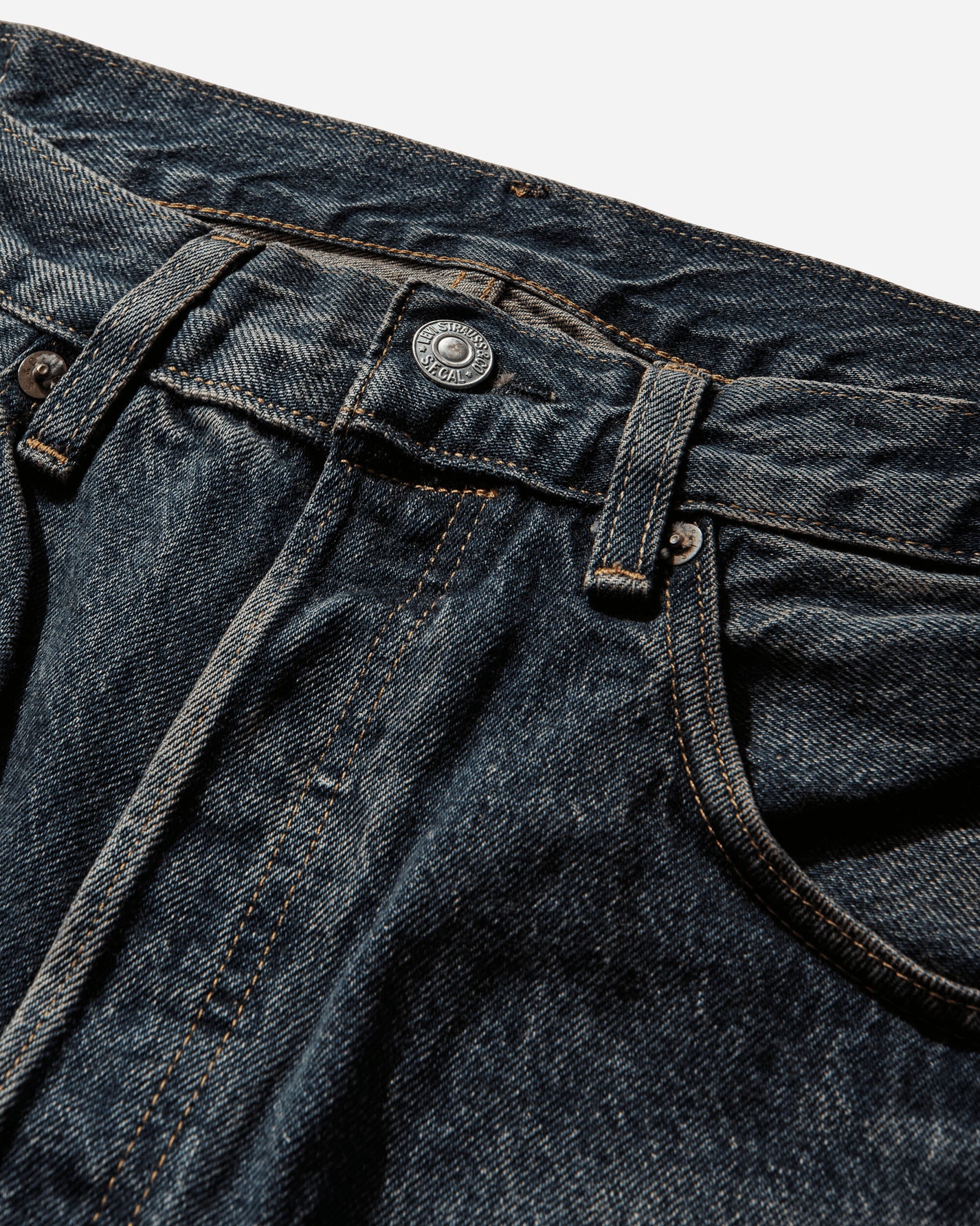 Levi's 1955 501 Jeans Med Indigo  Worn In Med Indigo Pants Denim 50155 0096