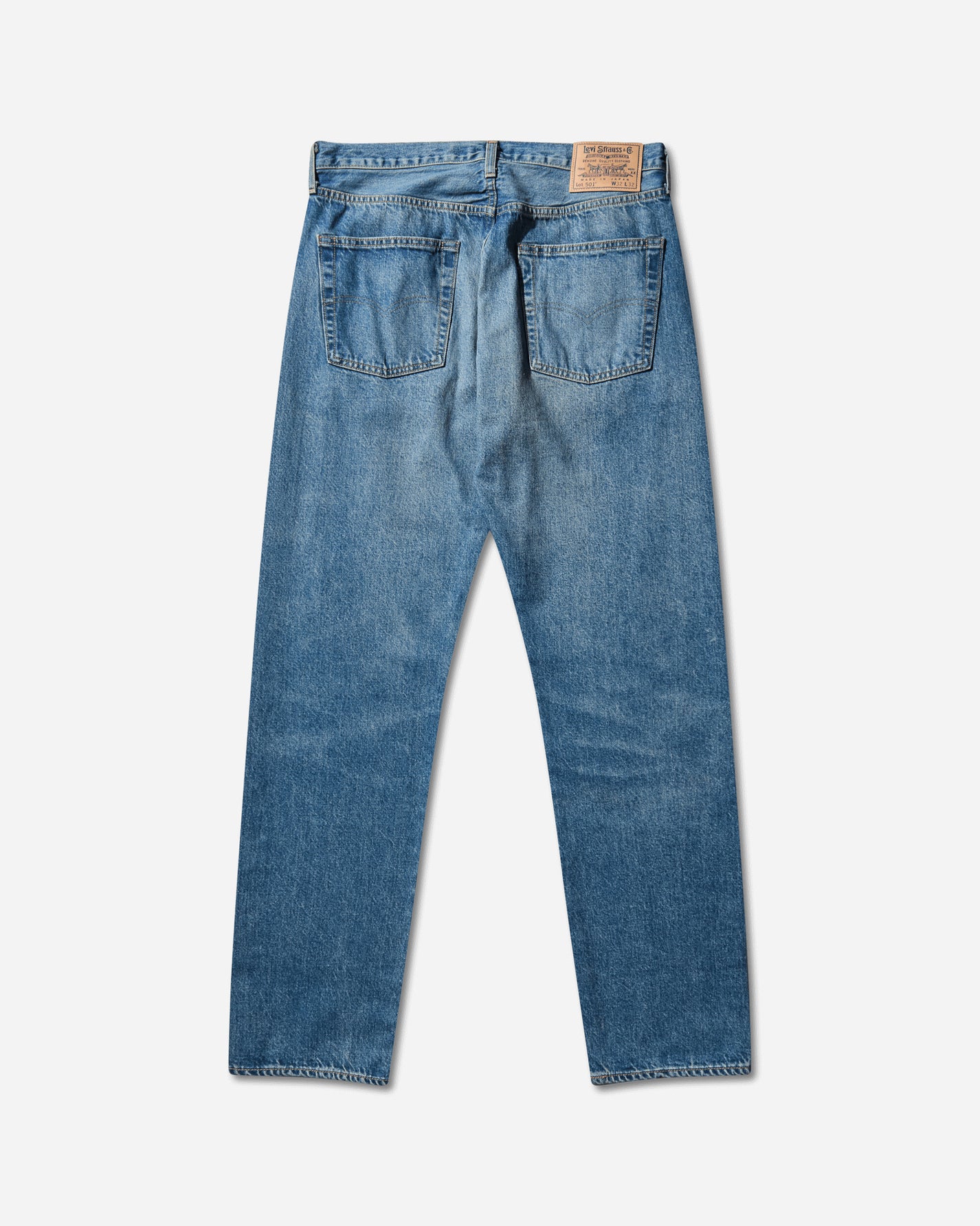 Levi's Blue Tab 1980S 501 Med Indigo  Worn In Med Indigo Pants Denim A5875 0013