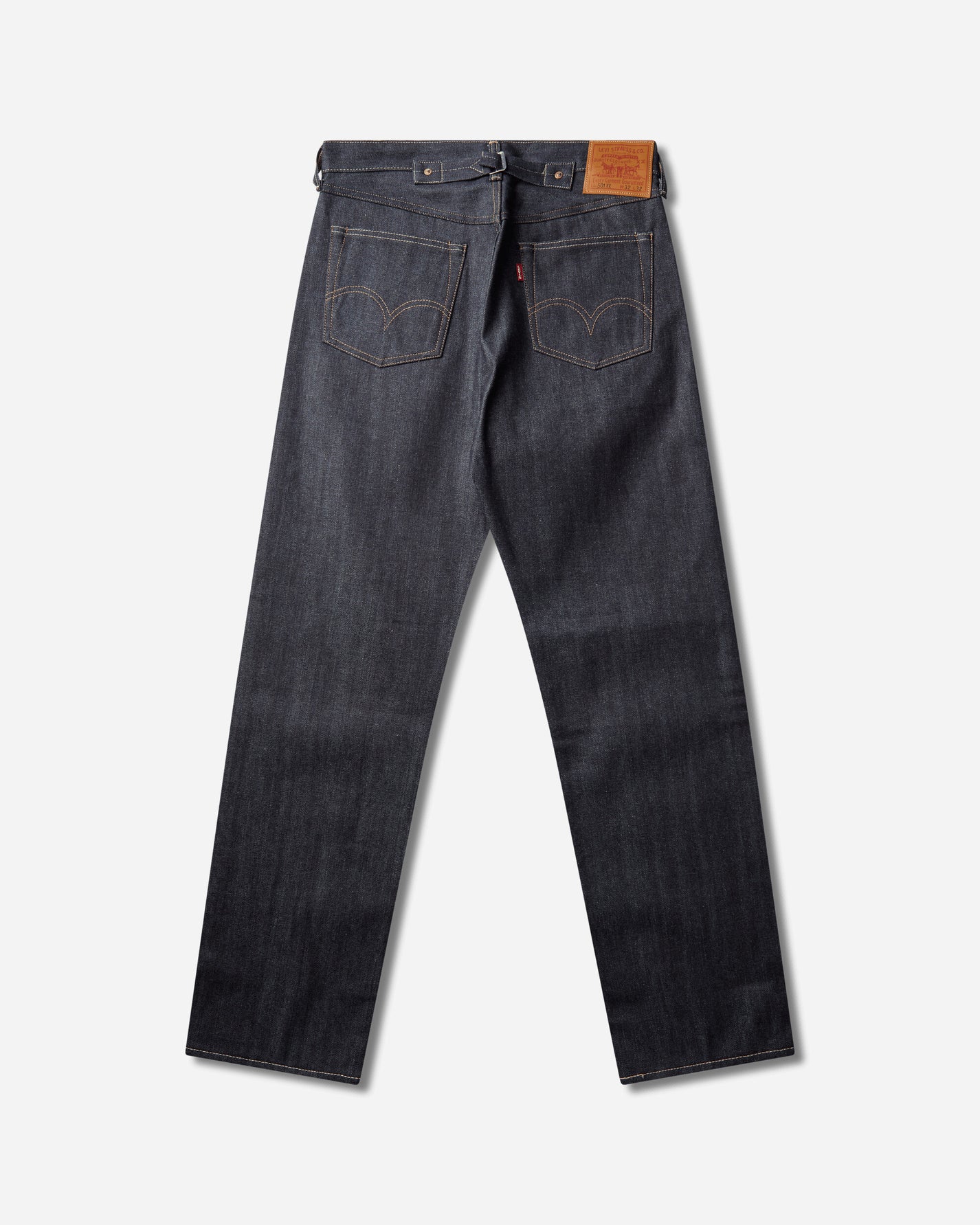 Levi's Lvc 1942 501 Jeans Med Indigo Worn In Grey Pants Denim A7986 0048