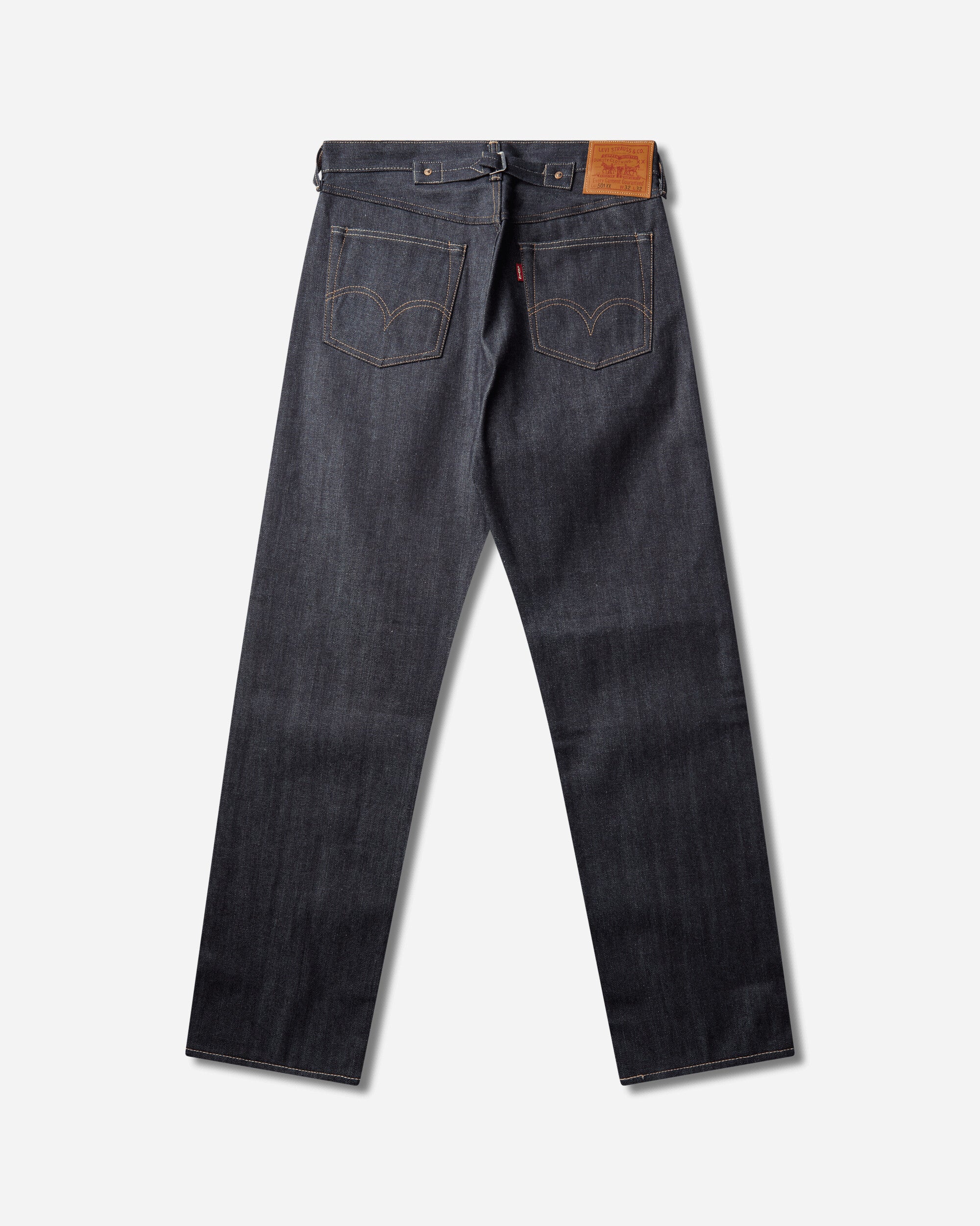 Levi's Lvc 1942 501 Jeans Med Indigo Worn In Grey Pants Denim A7986 0048