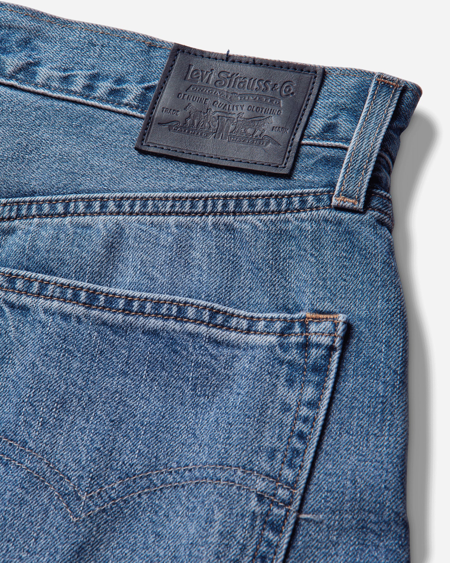 Levi's Wmns Blue Tab Drop Barrel Blues Blue Pants Denim 003J4 0005