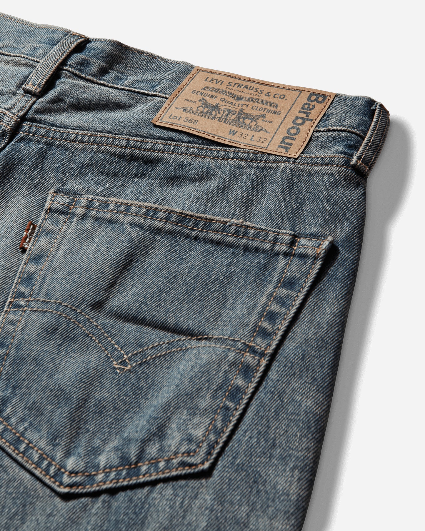 Levi's X Barbour 568 Loose Dark Indigo Pants Denim 003GN00000 001