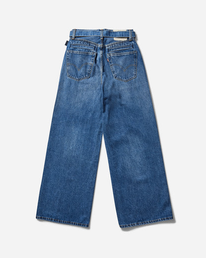 Levi's X Sacai Jean Med Indigo - Worn In Sacai W3 Pants Denim 0035H 0001