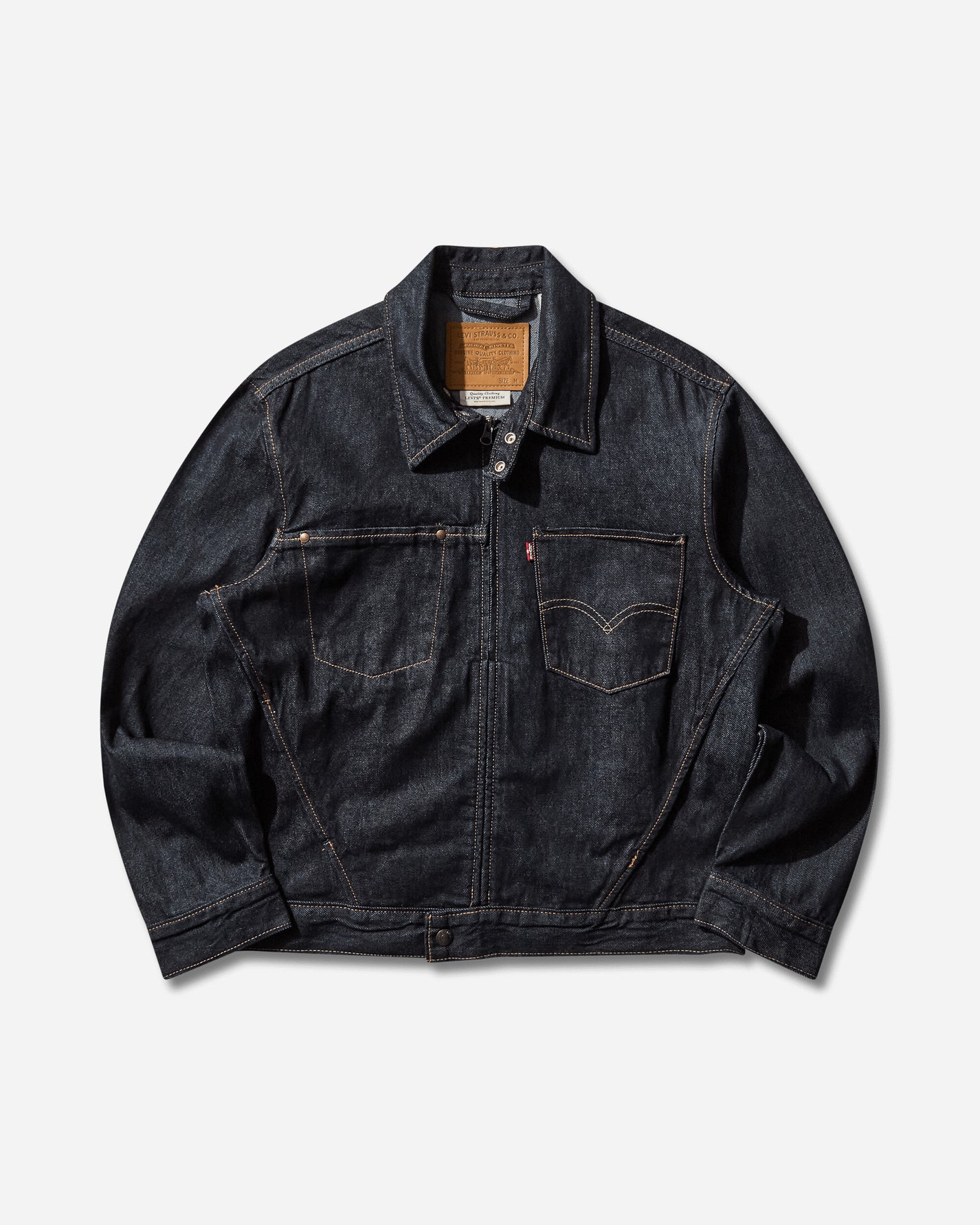 Levi's Levis Twist Trucker Med Indigo  Flat Finish Med Indigo Coats and Jackets Denim Jackets 003M3 0000