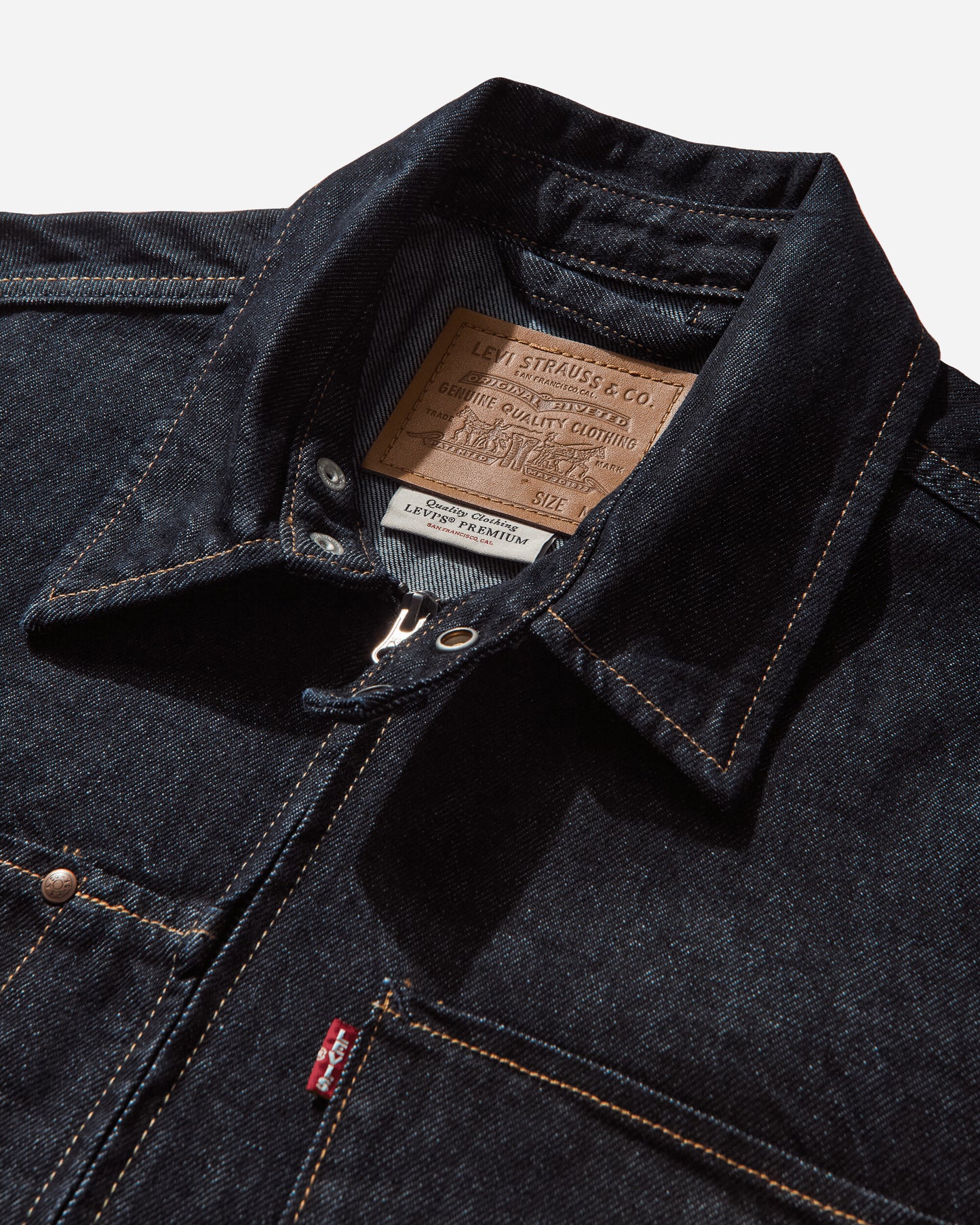 Levi's Levis Twist Trucker Med Indigo  Flat Finish Med Indigo Coats and Jackets Denim Jackets 003M3 0000