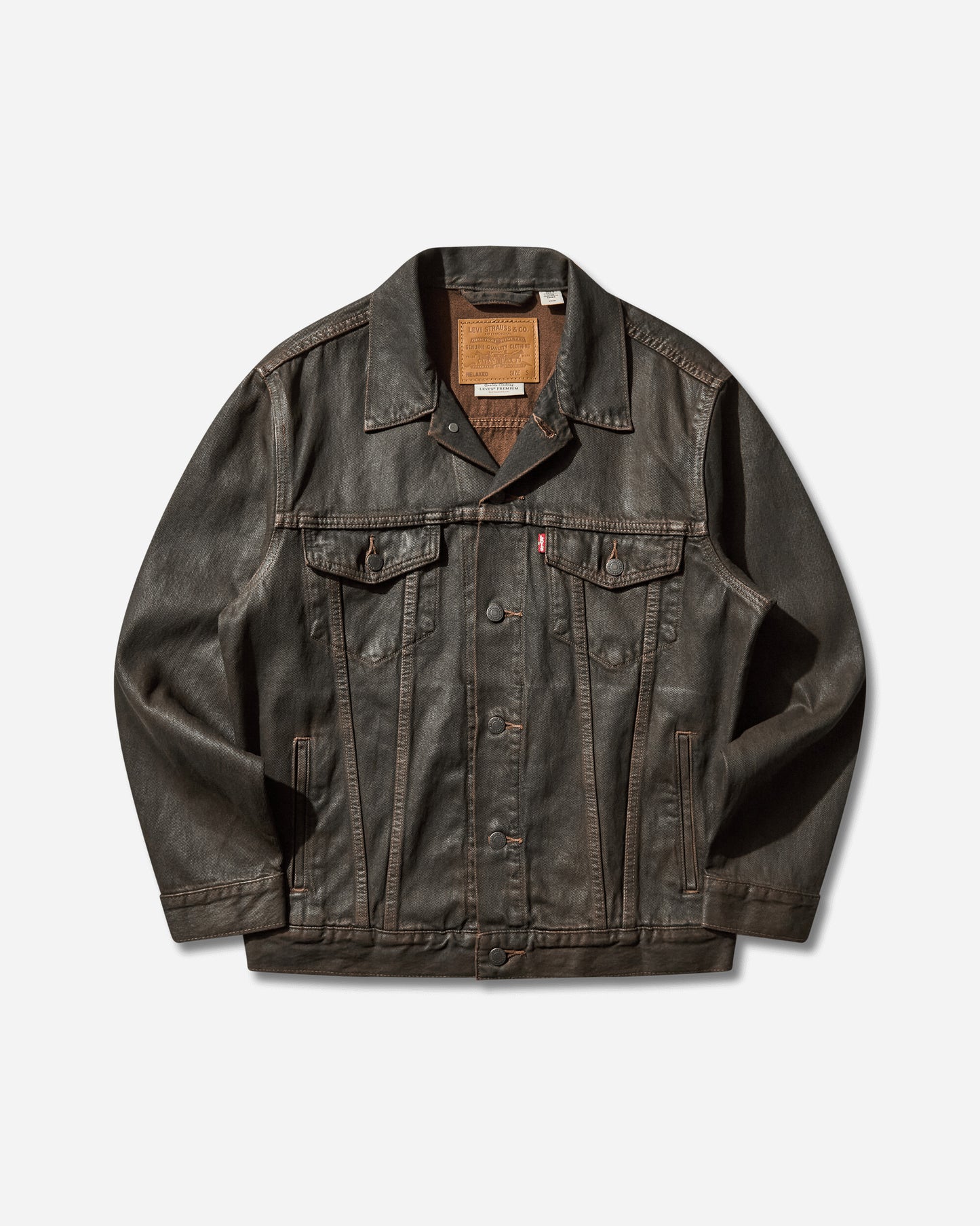 Levi's Relaxed Fit Trucker Whites White Coats and Jackets Denim Jackets A5782 0070