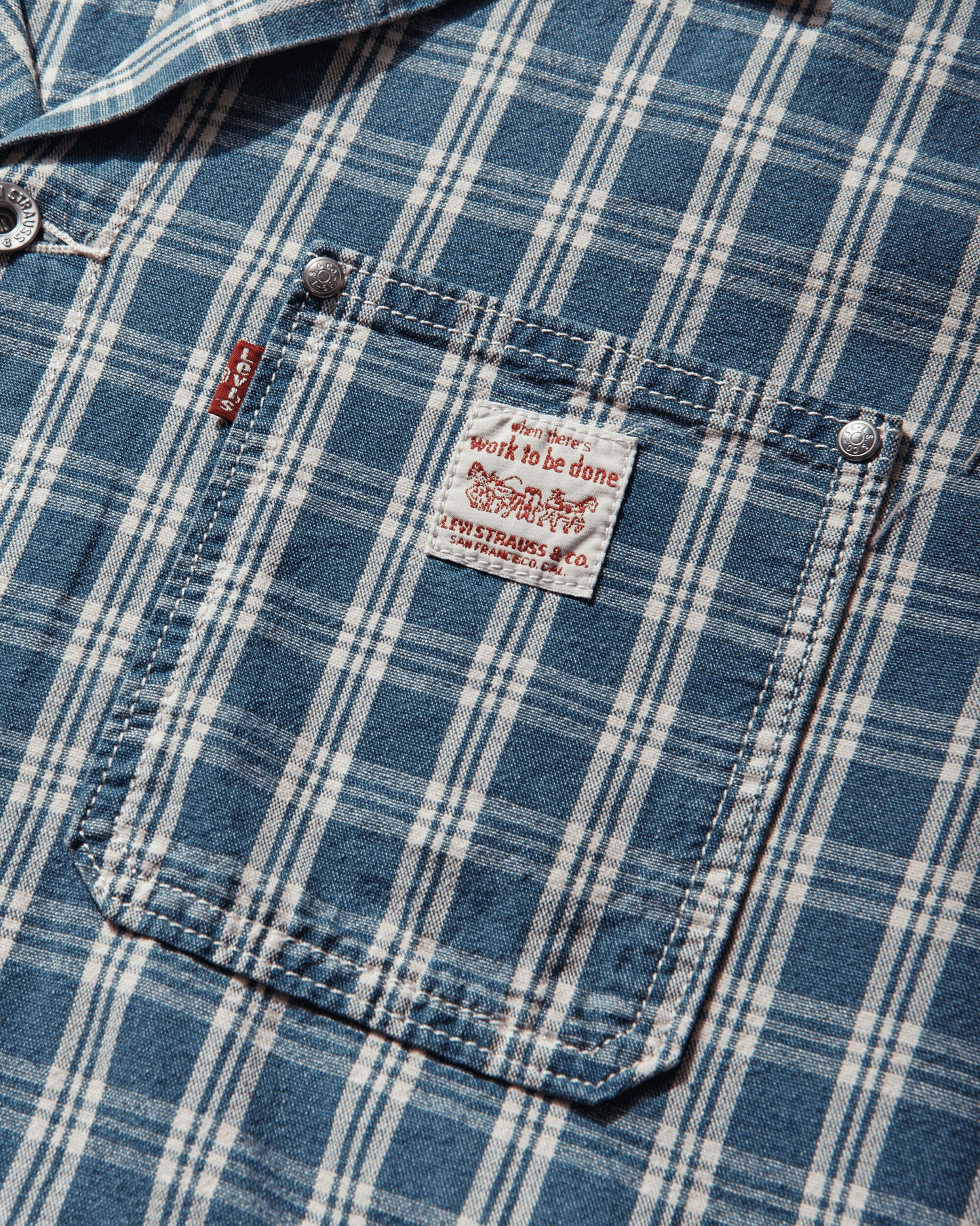 Levi's Sunrise Trucker Summer Check T Med Indigo Coats and Jackets Denim Jackets A4820 0027