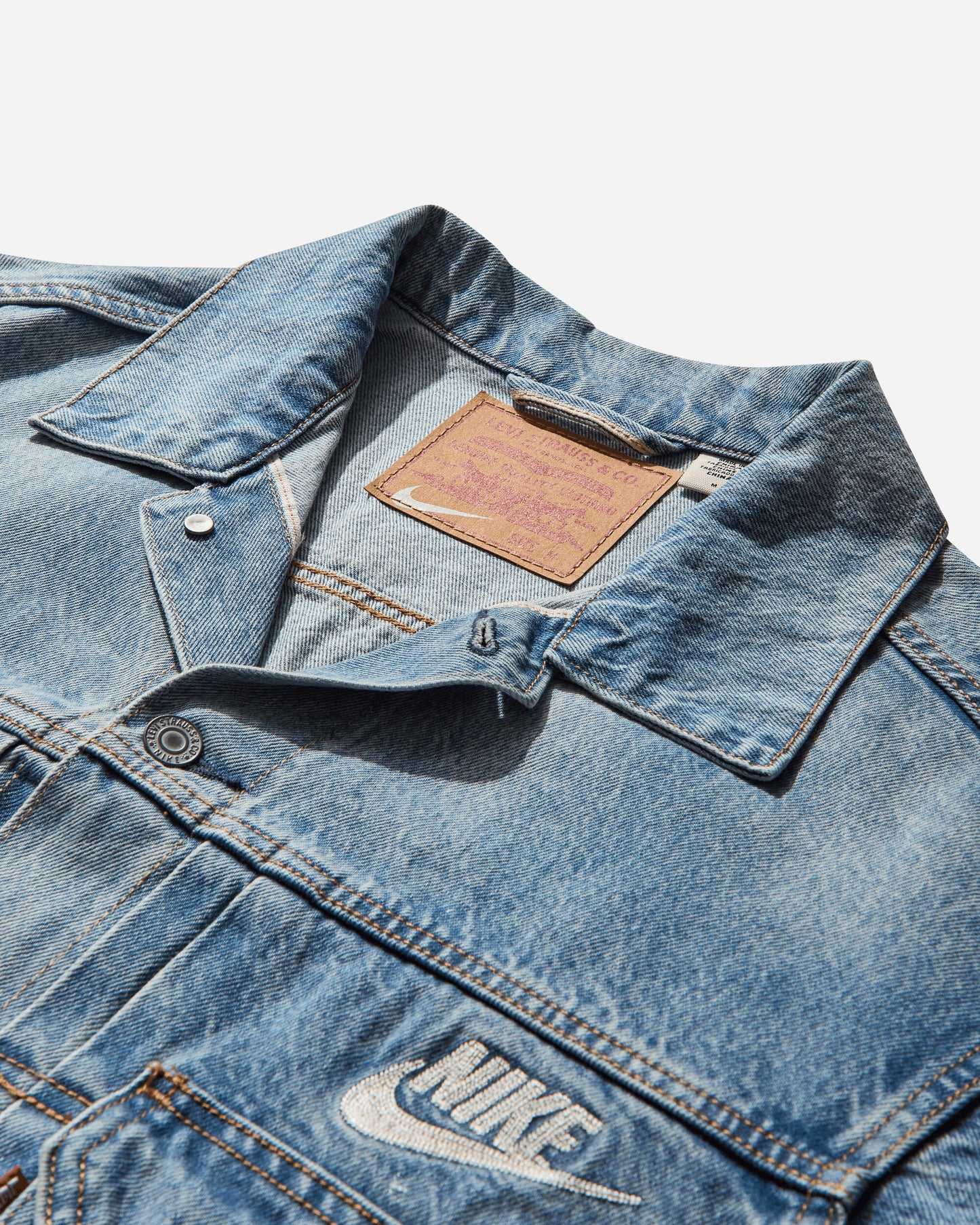 Levi's X Nike Trucker X Nike Dark Indigo Coats and Jackets Denim Jackets 002TM 0000